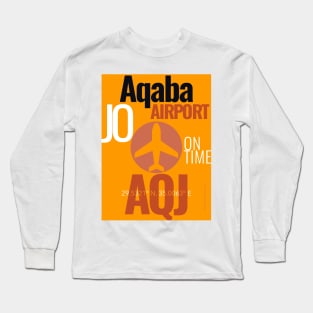 Aqaba AQJ airport Long Sleeve T-Shirt